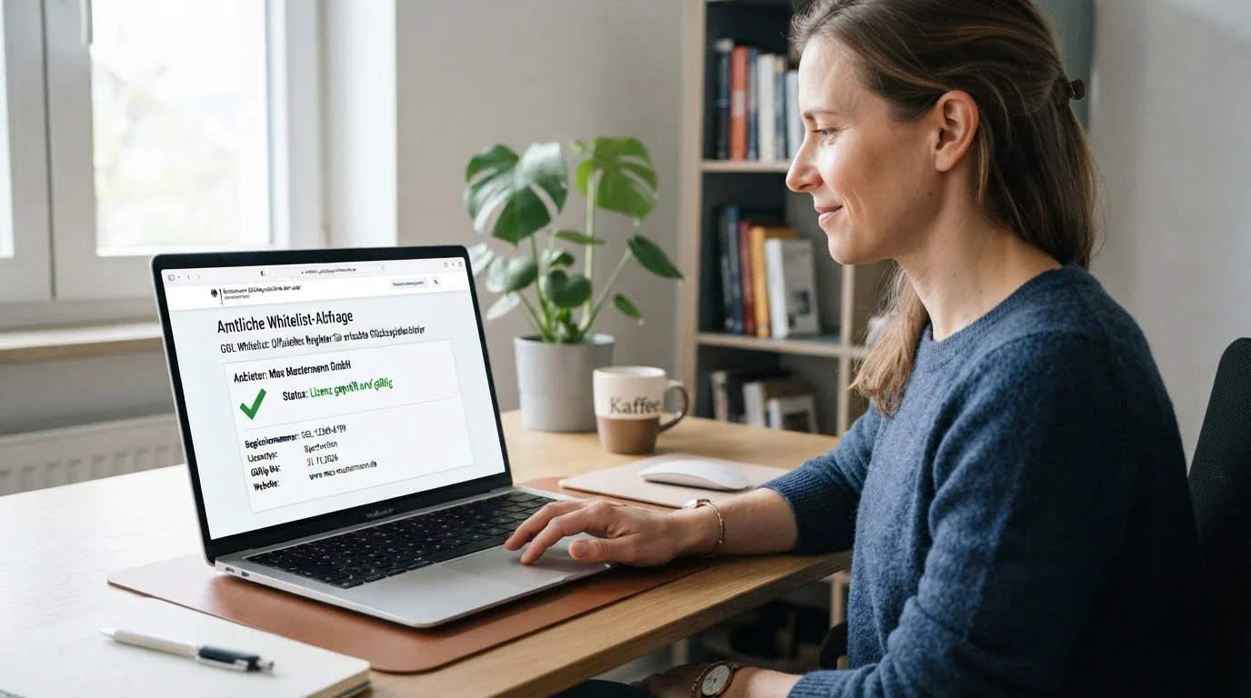 Prüfung der GGL-Whitelist zur Erkennung legal lizenzierter Sportwetten-Anbieter in Deutschland
