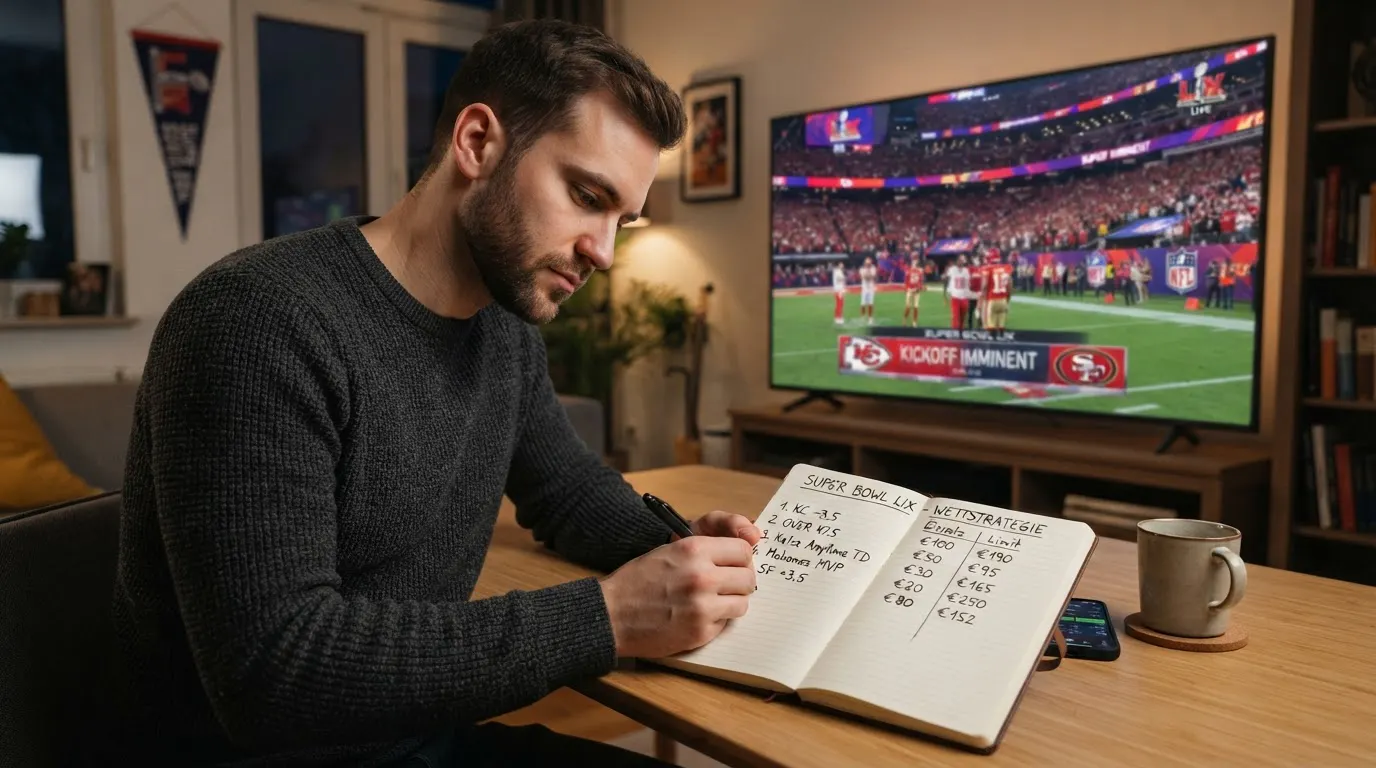 Strategie für Super-Bowl-Wetten mit festen Einsätzen und klarer Trennung von Spaß und Ernst