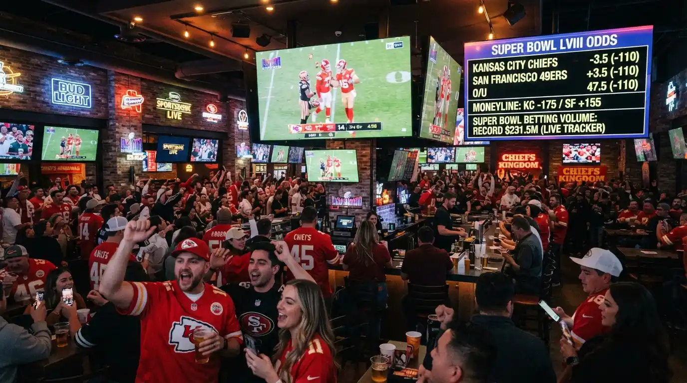 Hohes Wettvolumen und Rekordeinsätze rund um den Super Bowl beeinflussen die Quoten